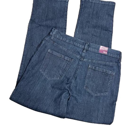 Gloria Vanderbilt Women's Amanda Jeans Stretch Dark Blue Portland Size 12 NWT - Picture 4 of 7